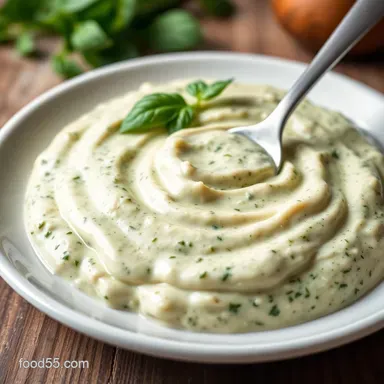 Creamy Pesto Sauce: My Quick & Easy Italian Secret! Recipe Card