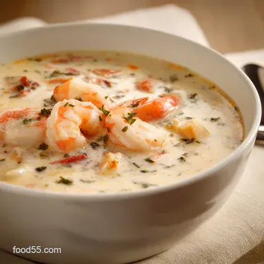 Creamy Seafood Bisque Recipe A Taste of Luxury Recipe Card