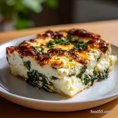 Feta Spinach Casserole: Ultimate Creamy Easy Bake Recipe Recipe Card