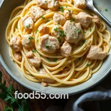 How to Make Amazing Creamy Garlic Chicken Pasta: Aaron and Claire Recipes Recipe Card