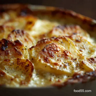 Thanksgiving Side Dishes: Ultimate Creamy Potato Gratin with Gruy&egrave;re Recipe Card