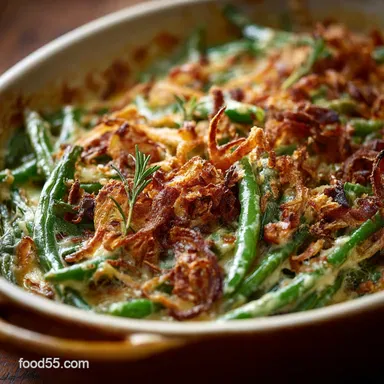 Green Bean Casserole Recipe from Scratch (The Ultimate Creamy Upgrade) Recipe Card