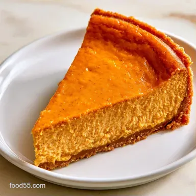 Creamy Keto Pumpkin Cheesecake for 12 Recipe Card