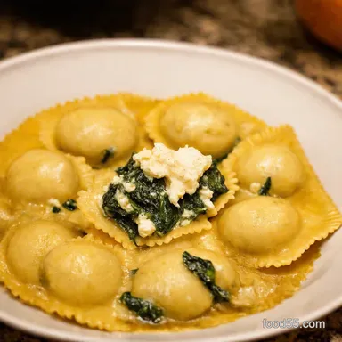 Ricotta Spinach Ravioli Filling An Easy Taste of Italy Recipe Card