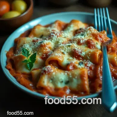 Manicotti Recipe: Creamy Ricotta, Homemade Goodness! Recipe Card