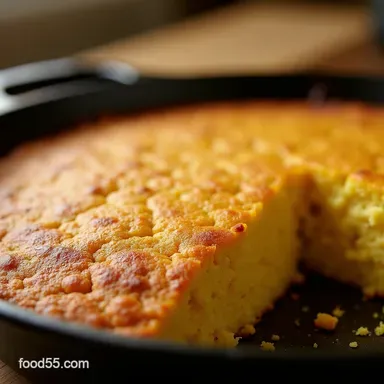 The Perfect Cast Iron Skillet Cornbread Recipe Recipe Card