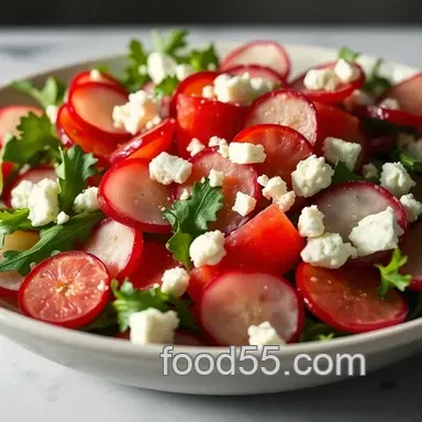 Crisp Watermelon Radish Salad with Citrus Vinaigrette: A Summer Delight