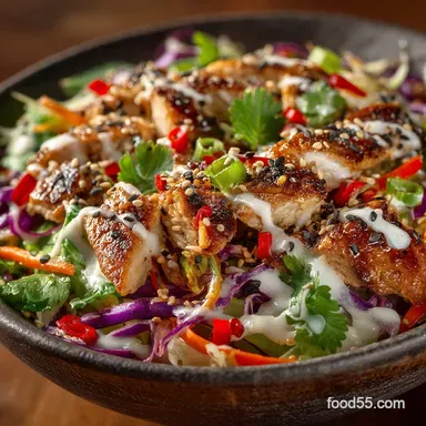 Easy Asian Chicken Salad Copycat Recipe Best Dressing Recipe Card