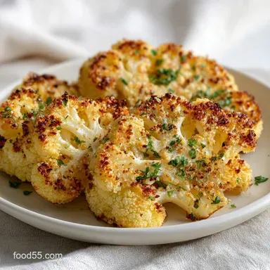 Crispy Cauliflower Steaks for 4 Servings