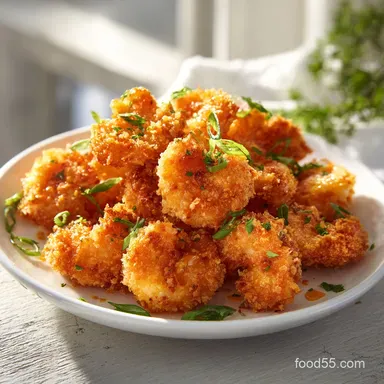 Bang Bang Shrimp: Crispy Creamy Appetizer for 4 Servings Recipe Card