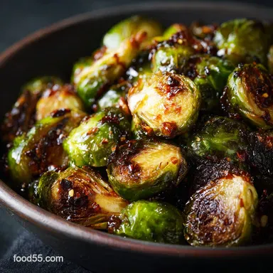 Thanksgiving Vegetable Side Dishes: Crispy Brussels Sprouts with Glaze