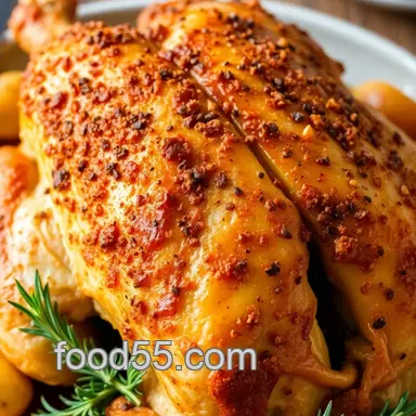 Crispy Convection Oven Roast Chicken: Easy Family Dinner Recipe! Recipe Card