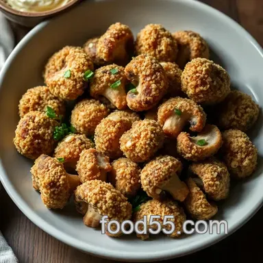 Easy & Delicious Fried Mushroom Recipe: My Crispy Garlic Treat Recipe Card