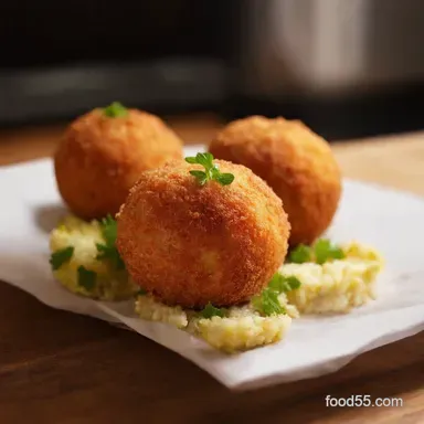Arancini Recipe: Crispy Italian Rice Balls of Joy! Recipe Card