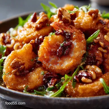 Honey Walnut Shrimp: The Ultimate Recipe for Crispy Batter Creamy Sauce Recipe Card