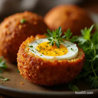 The Best Homemade Scotch Eggs Recipe with Jammy Yolks Recipe Card