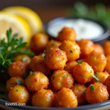 Crispy Air Fryer Chickpeas My LemonPaprika FailProof Snack Recipe Card