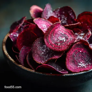 Baked Beet Chips Recipe: The Crispiest Oven Beetroot Crisps Recipe Card
