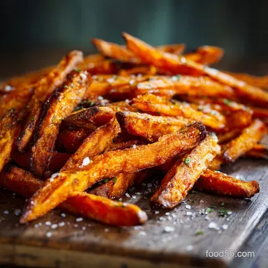 Crispy Oven Baked Sweet Potato Fries The Ultimate Extra Crisp Recipe Recipe Card