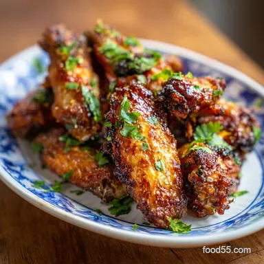 Extra Crispy Oven Baked Chicken Wings for 4 Servings Recipe Card