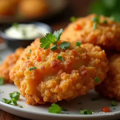Crispy Oven Fried Chicken ButtermilkPanko My GoTo Recipe Recipe Card