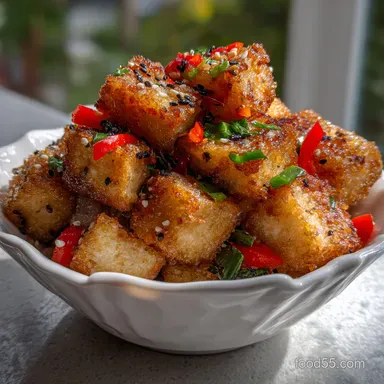 Salt and Pepper Tofu Air Fryer: Ultimate Crunch Recipe Recipe Card