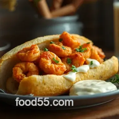 Crispy Shrimp Po&#039 Boy Recipe with Zesty Remoulade – A Family Favorite!