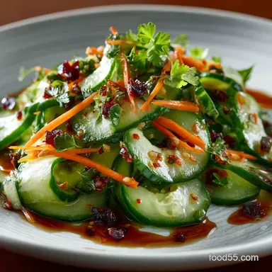Asian Cucumber Salad Easy Crispy and FlavorPacked Side Dish Recipe Card