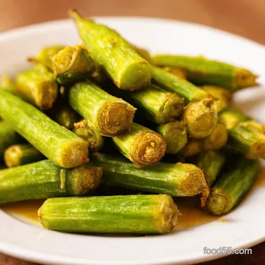 How to Fry Okra Crispy NoSlime Southern Perfection Recipe Card