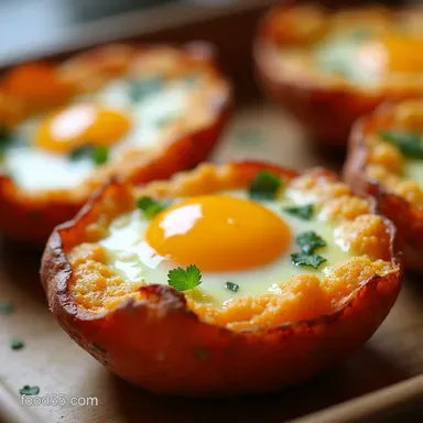 Sweet Potato Egg Cups My Crispy MakeAhead Brunch Favorite Recipe Card
