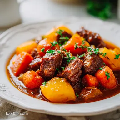 Crock Pot Beef Stew Recipe in 8 Hours for 6-8 Servings &ndash; Hearty