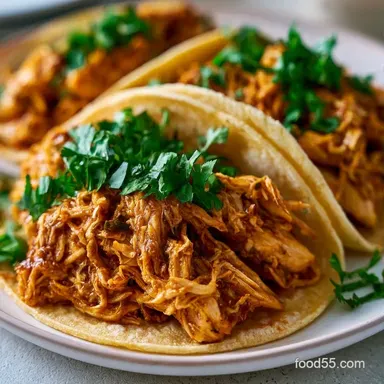 Crockpot Chicken Thigh Tacos for 12 Tacos Recipe Card