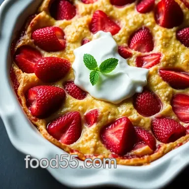 Easy Gluten-Free Strawberry Clafoutis (Low-Carb & Delicious) Recipe Card