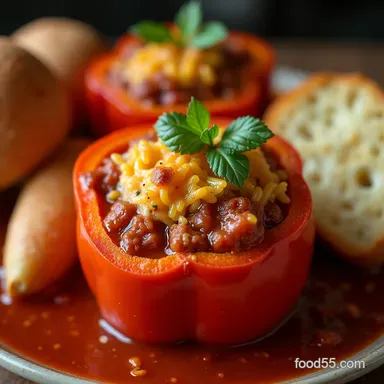 Best Stuffed Pepper Soup Recipe Easy Weeknight Dinner Recipe Card
