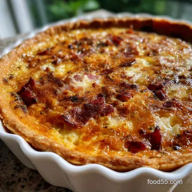 Frittata and Quiche: Master Deep-Dish Gruy&egrave;re Quiche Recipe Card