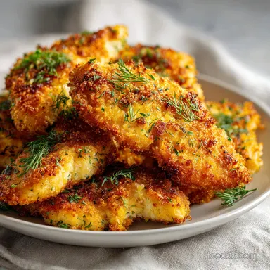 Dill Pickle Parmesan Chicken: Crispy Recipe Card