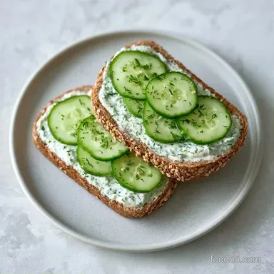 Dill Weed Cucumber Sandwiches: Creamy Recipe Card