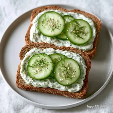 Dill Weed Cucumber Sandwiches: Creamy