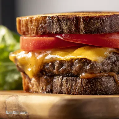 DinerStyle Patty Melt Sauce The Real McCoy Recipe Card