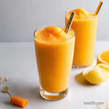 3Ingredient Creamsicle Slushy Sunshine in a Glass