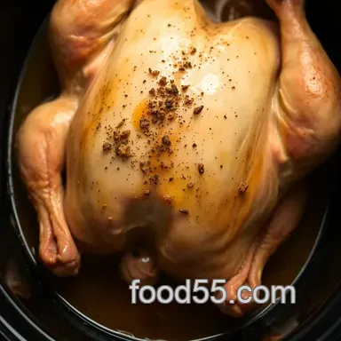 Easiest Ever Whole Chicken in Crock Pot - So Tender! Recipe Card