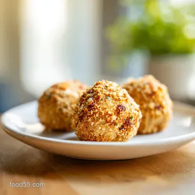 Easy Baked Chicken Meatballs Recipe in 35 Minutes Recipe Card