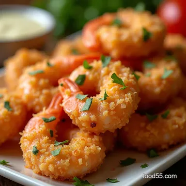 OvenKissed Coconut Shrimp Easy Crispy Recipe Recipe Card