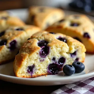 Easy Blueberry Scones My FailProof Tender Buttery Recipe Recipe Card