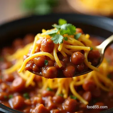 Crock Pot Chicken Taco Chili Tender Shreds Zero Fuss Recipe Card