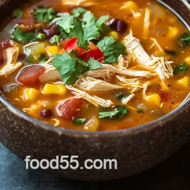 Chicken Tortilla Soup Recipe: Fiesta in a Bowl! So Easy! Recipe Card
