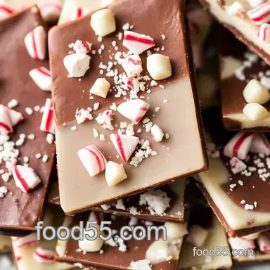 Easy Christmas Desserts: 7 Festive Chocolate Peppermint Bark Ideas Recipe Card