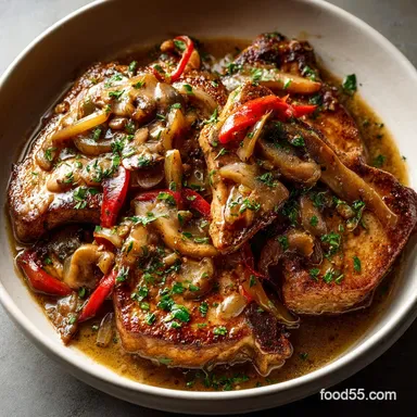 Crock Pot Mississippi Pork Chops Effortless Slow Cooker Magic Recipe Card