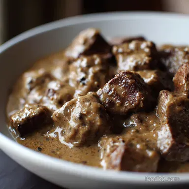 Easy Cubed Steak with Gravy Proper Comfort Food Recipe Card