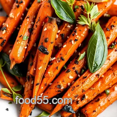 Easy Herb Roasted Carrots with Curry Leaves and Fenugreek Recipe Card